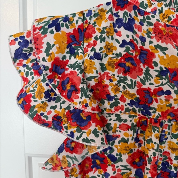 Jodiful// Floral Ruffle Sleeve Top - Picture 4 of 4